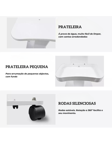 Carrinho de apoio organizador