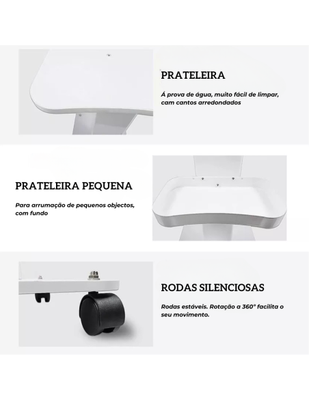 Carrinho de apoio organizador